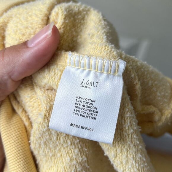 Brandy Melville John Galt Yellow Honey Crewneck Pullover One Size - Picture 6 of 6